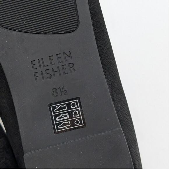 Eileen Fisher Una Hidden Wedge Ballet Flat Women's Black Size US8.5 - Picture 9 of 12